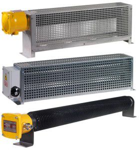 Industrial electric convectors are protected and approved for installation even in fire-hazardous premises