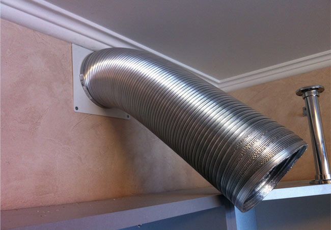 Corrugated pipes for ventilation